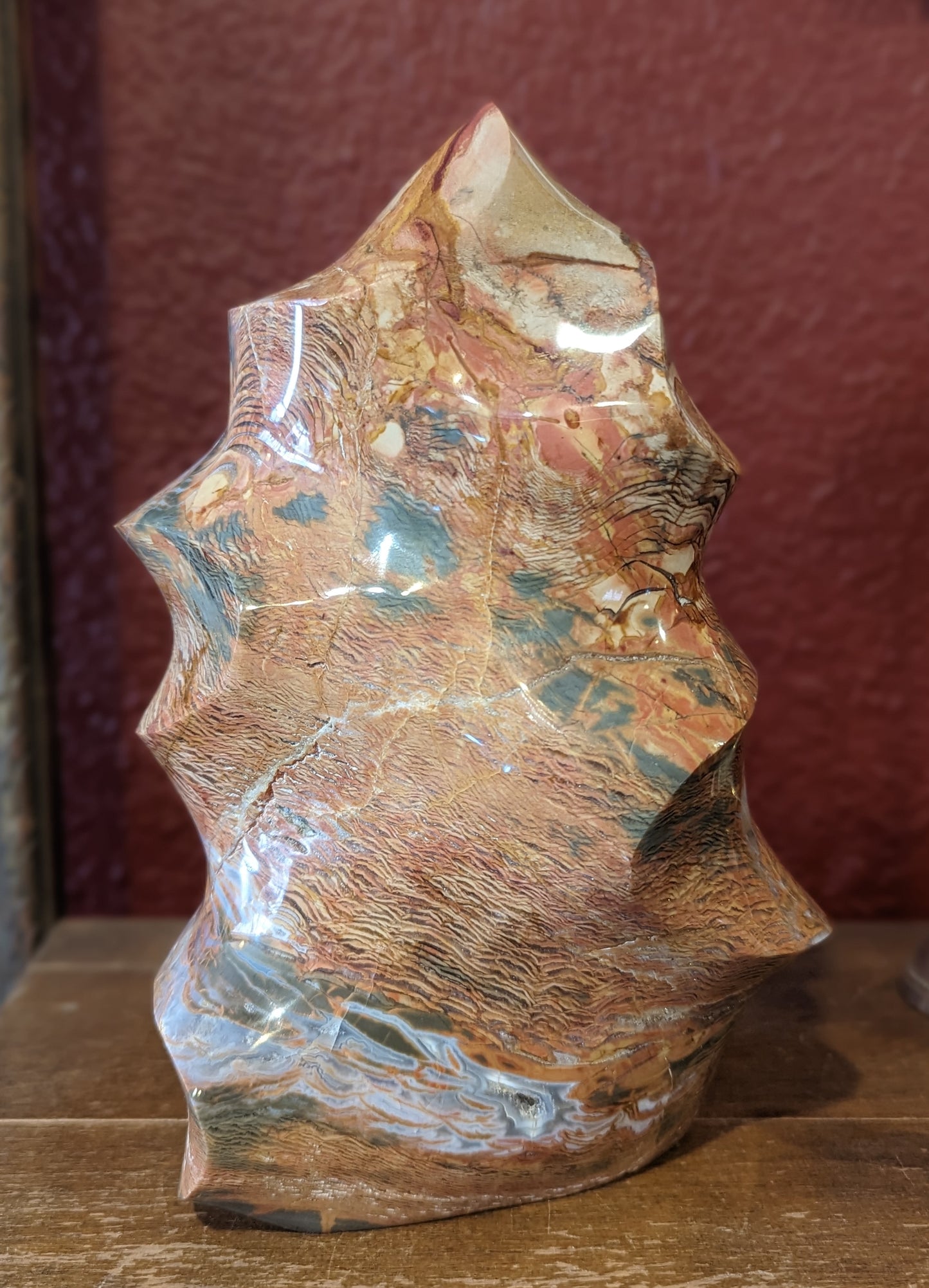Brachiated Polychronic Jasper Flame