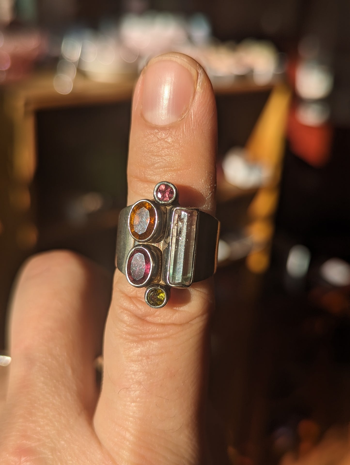 Triple Tourmaline Ring