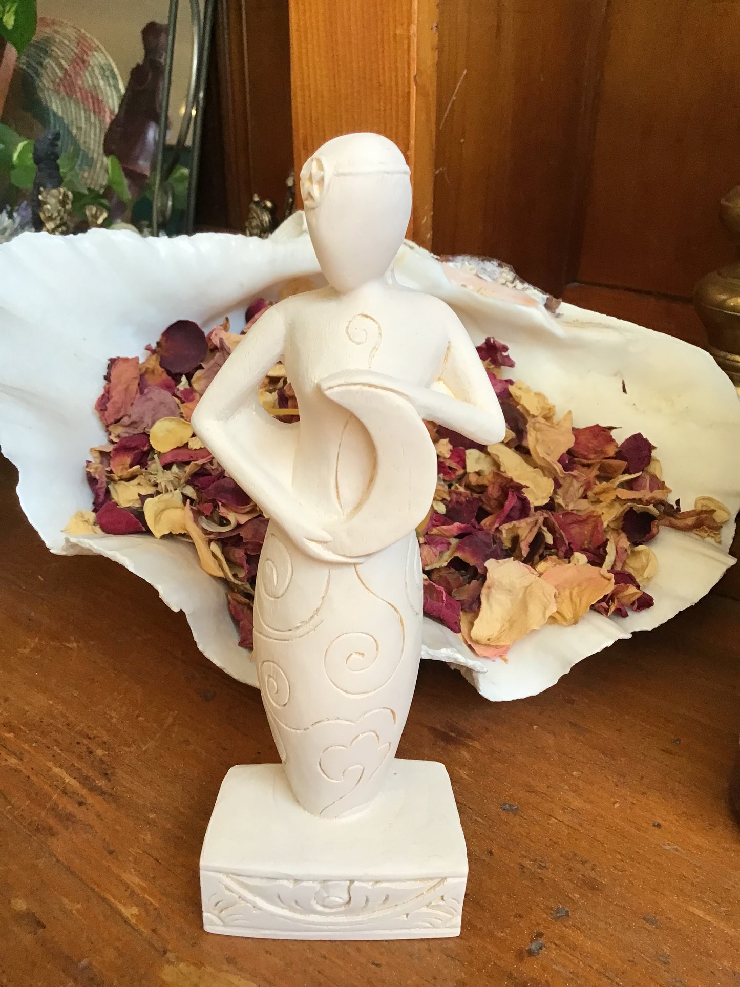 Moon Goddess Ceramic Statue