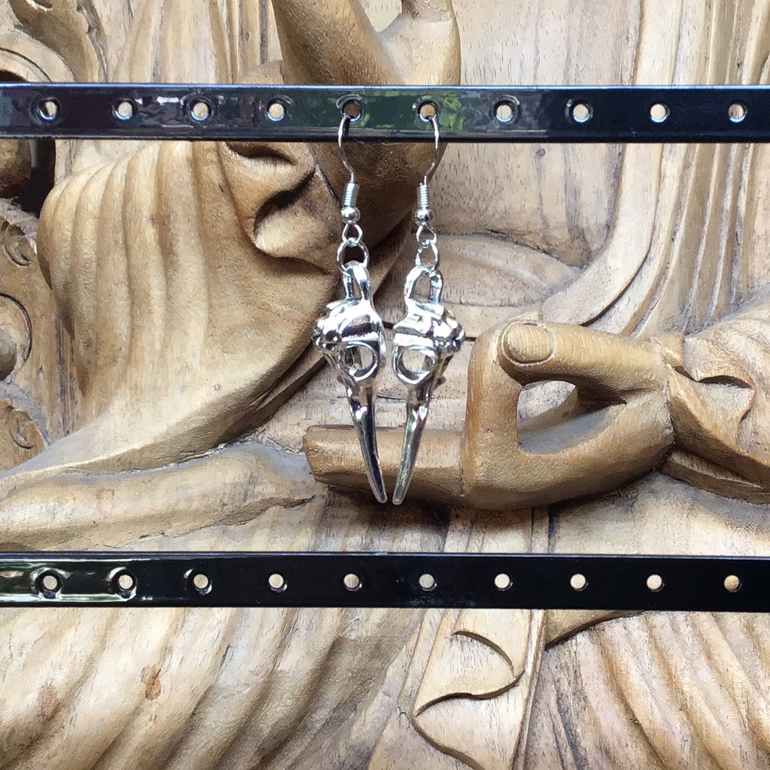 Raven Skull Earrings