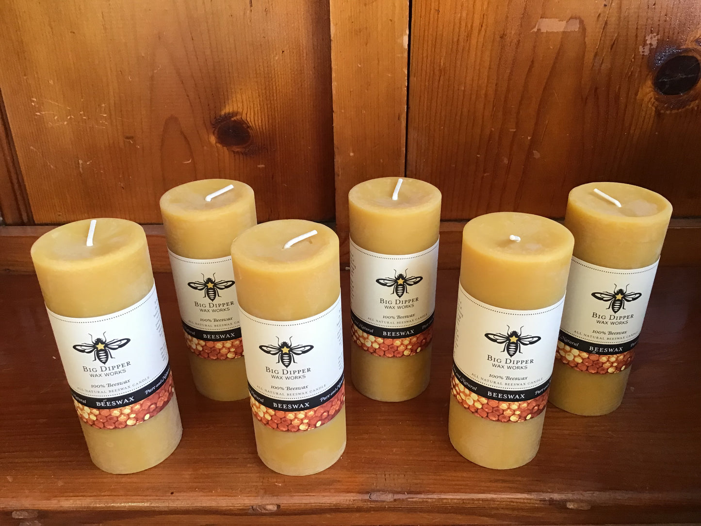 Beeswax Pillar Candles $16