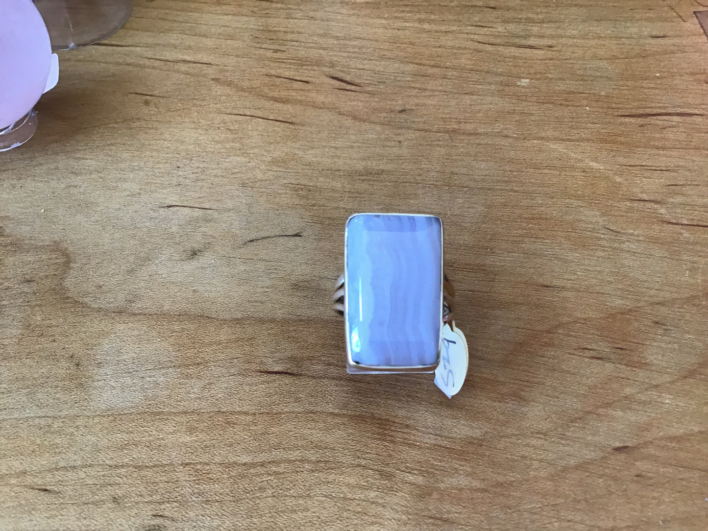 Blue Lace Agate Ring $52