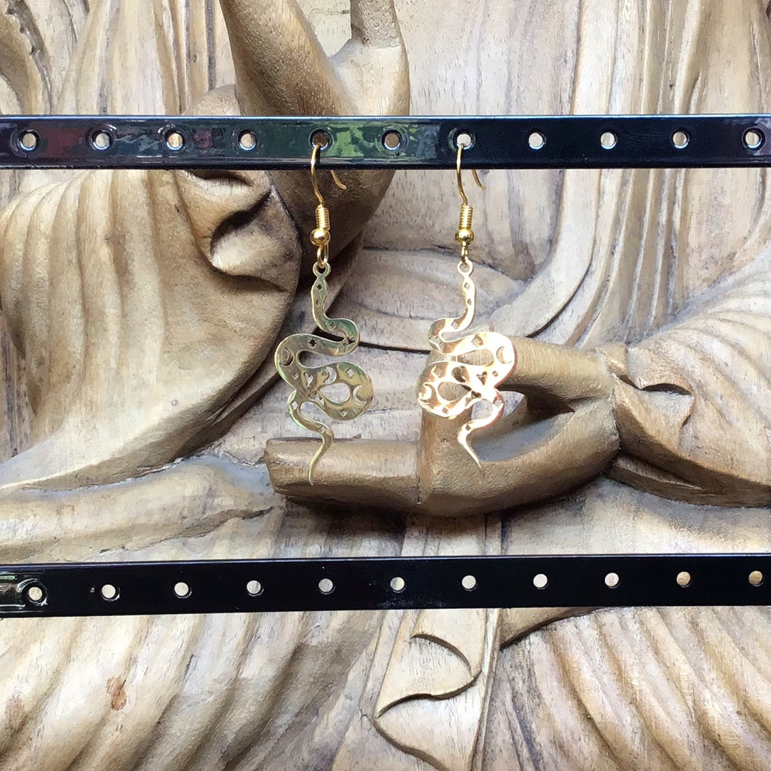 Snake Moon Earrings