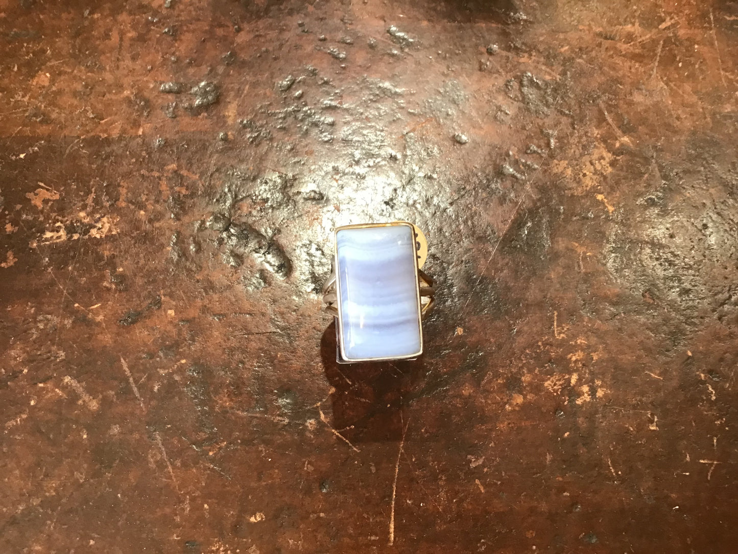 Blue Lace Agate Ring $50