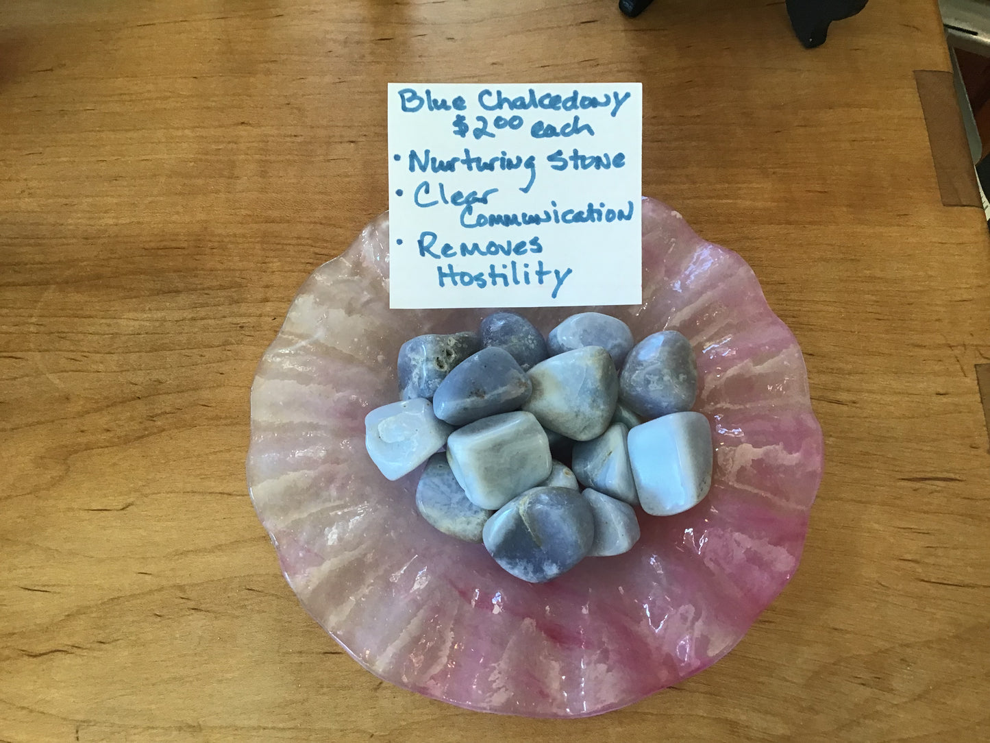 Blue Chalcedony Tumbled
