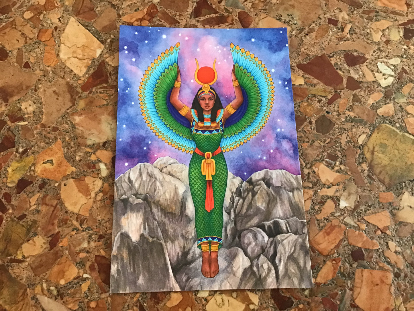 Isis Rising Above Castle Crags Postcard