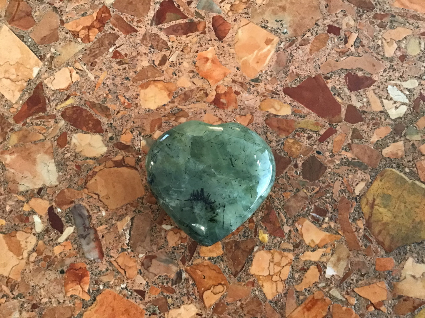 Prehnite Epidote Heart