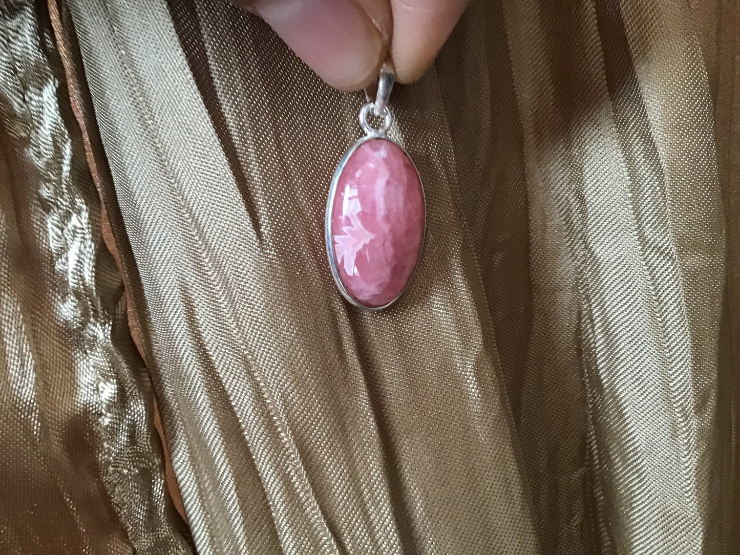 Rhodochrosite Pendant $39