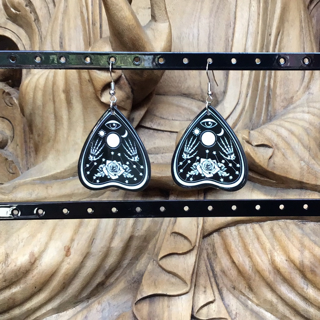 Ouija Planchette Earrings