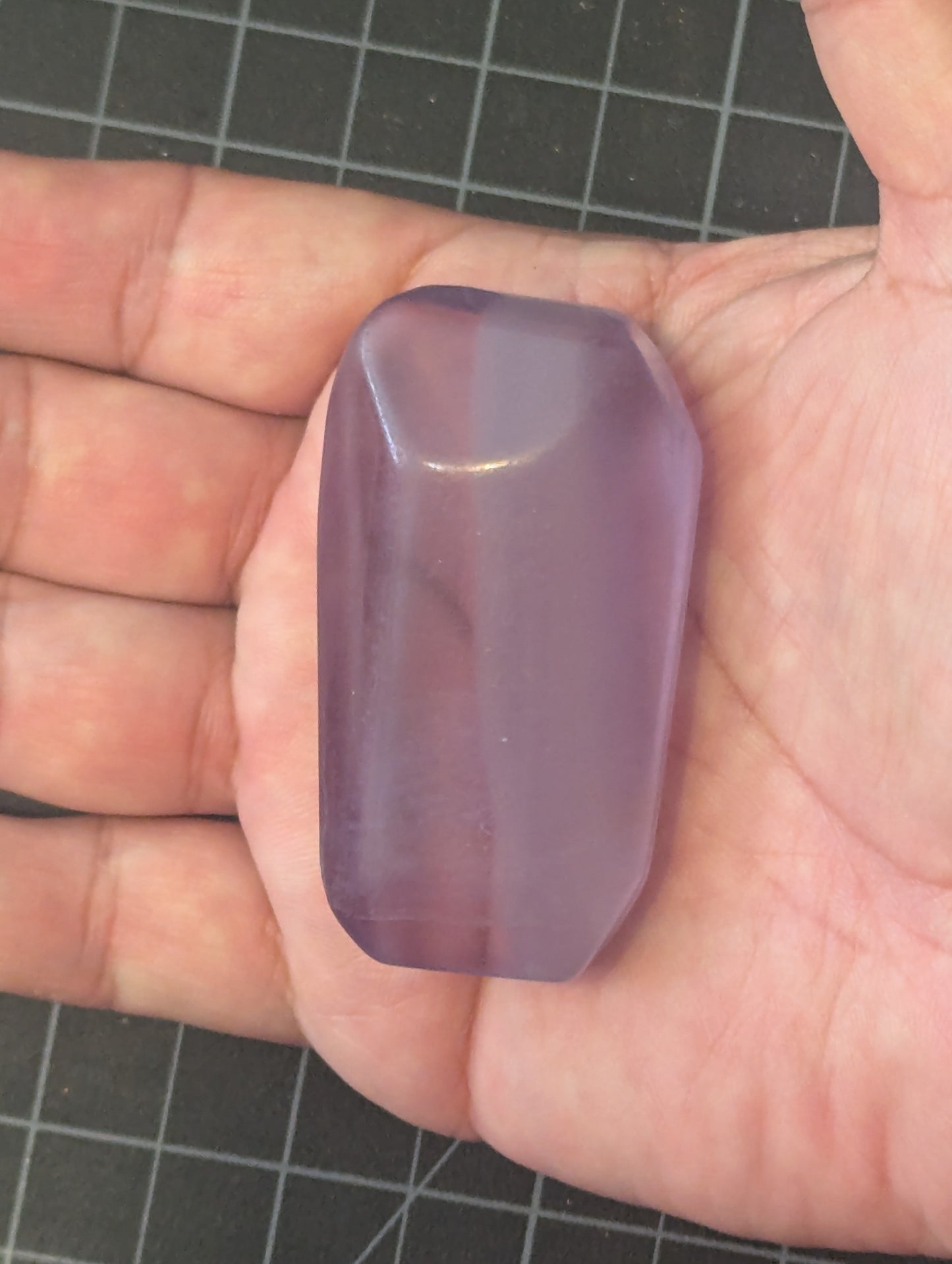Purple Fluorite palm stone