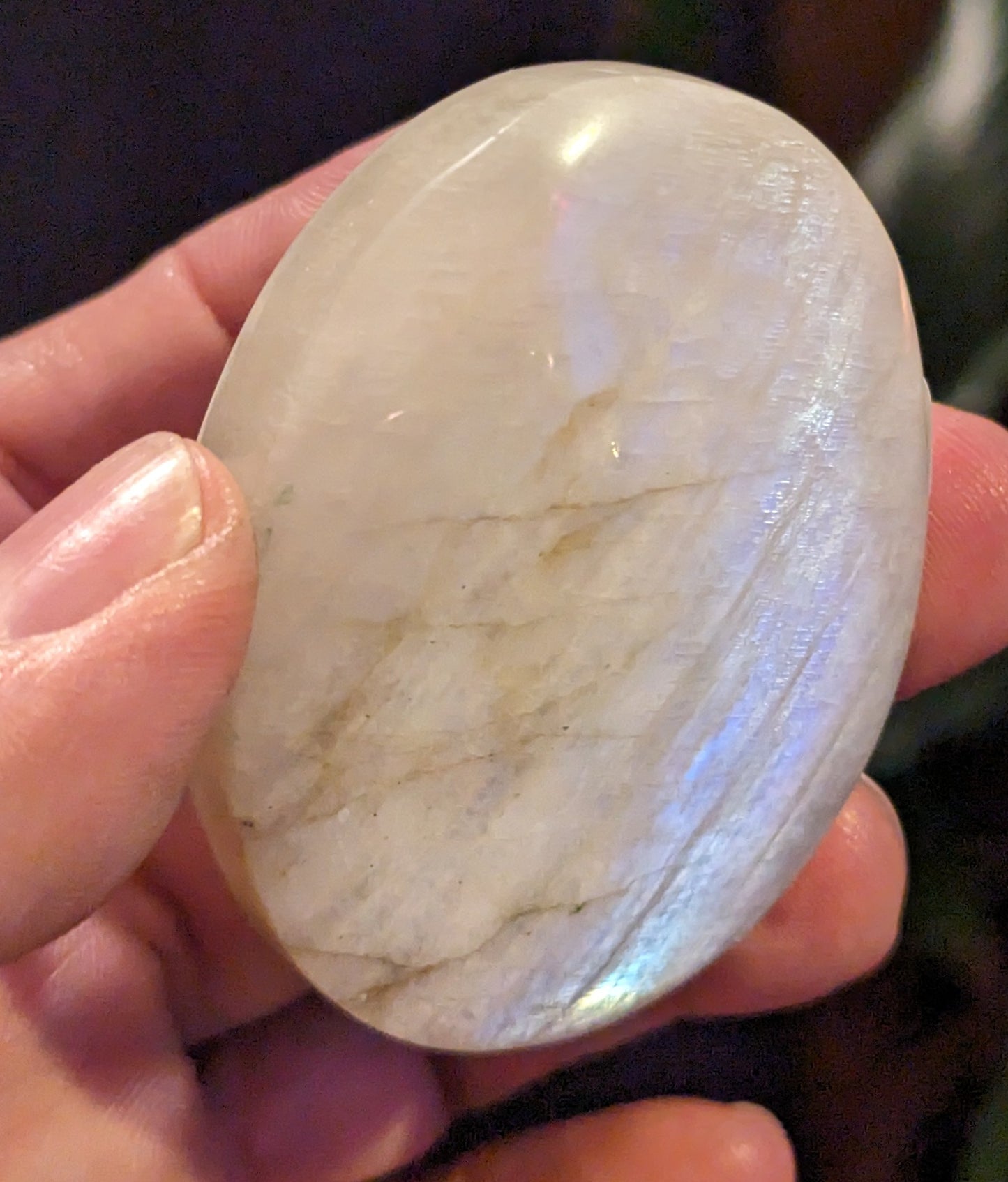 Moonstone Palm Stone