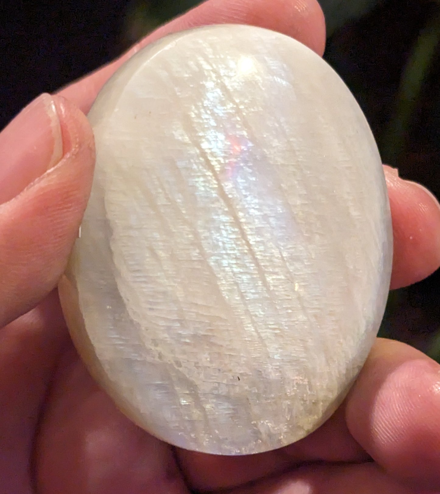 Moonstone Palm Stone