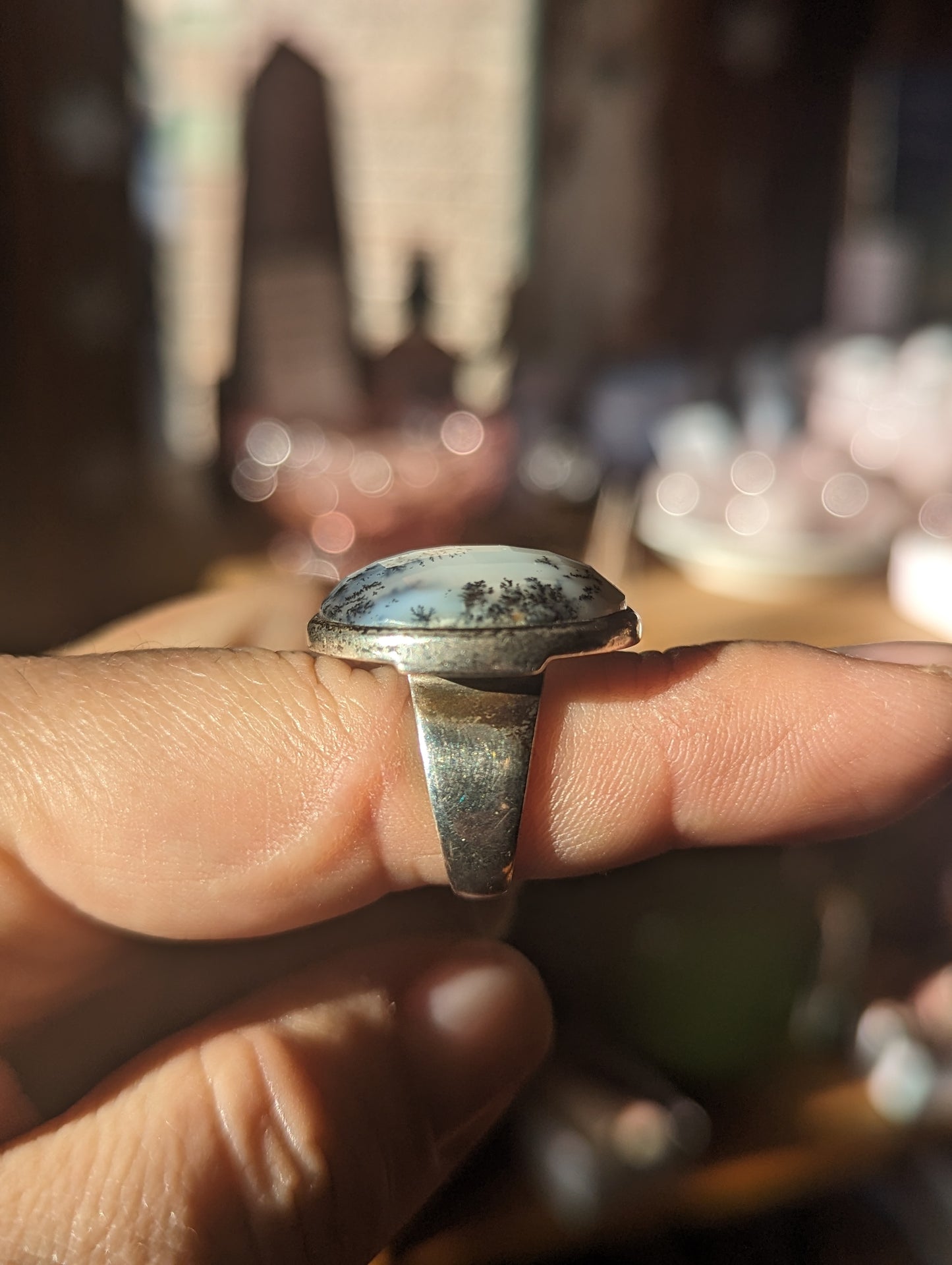 Dendritic Agate Ring