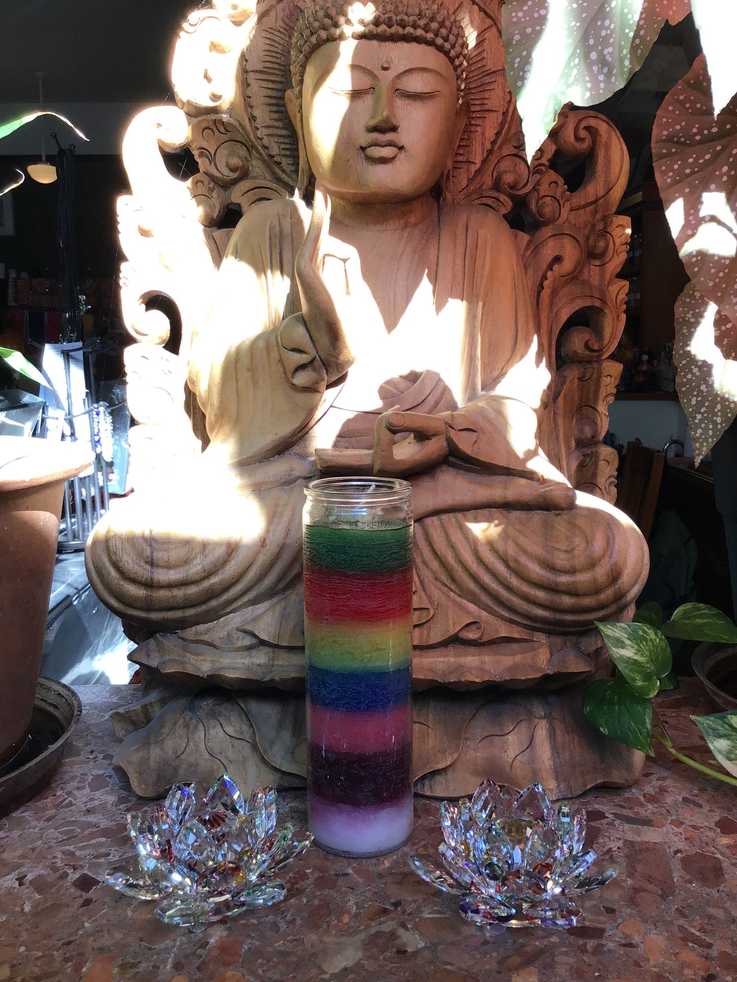 Rainbow 7-Day Candle