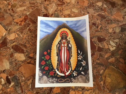 Madonna of Black Butte Sticker