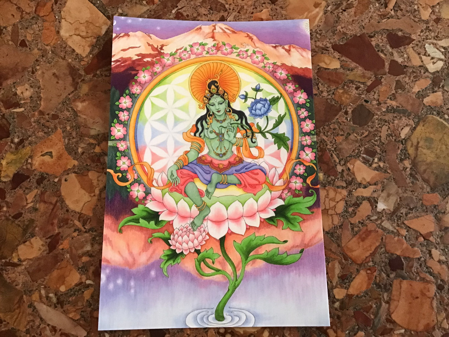 Arya Tara at Lake Siskiyou Postcard