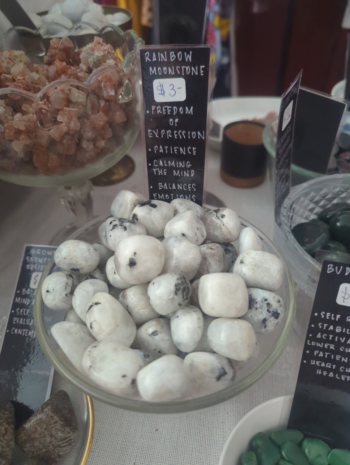 Rainbow Moonstone Tumble $3