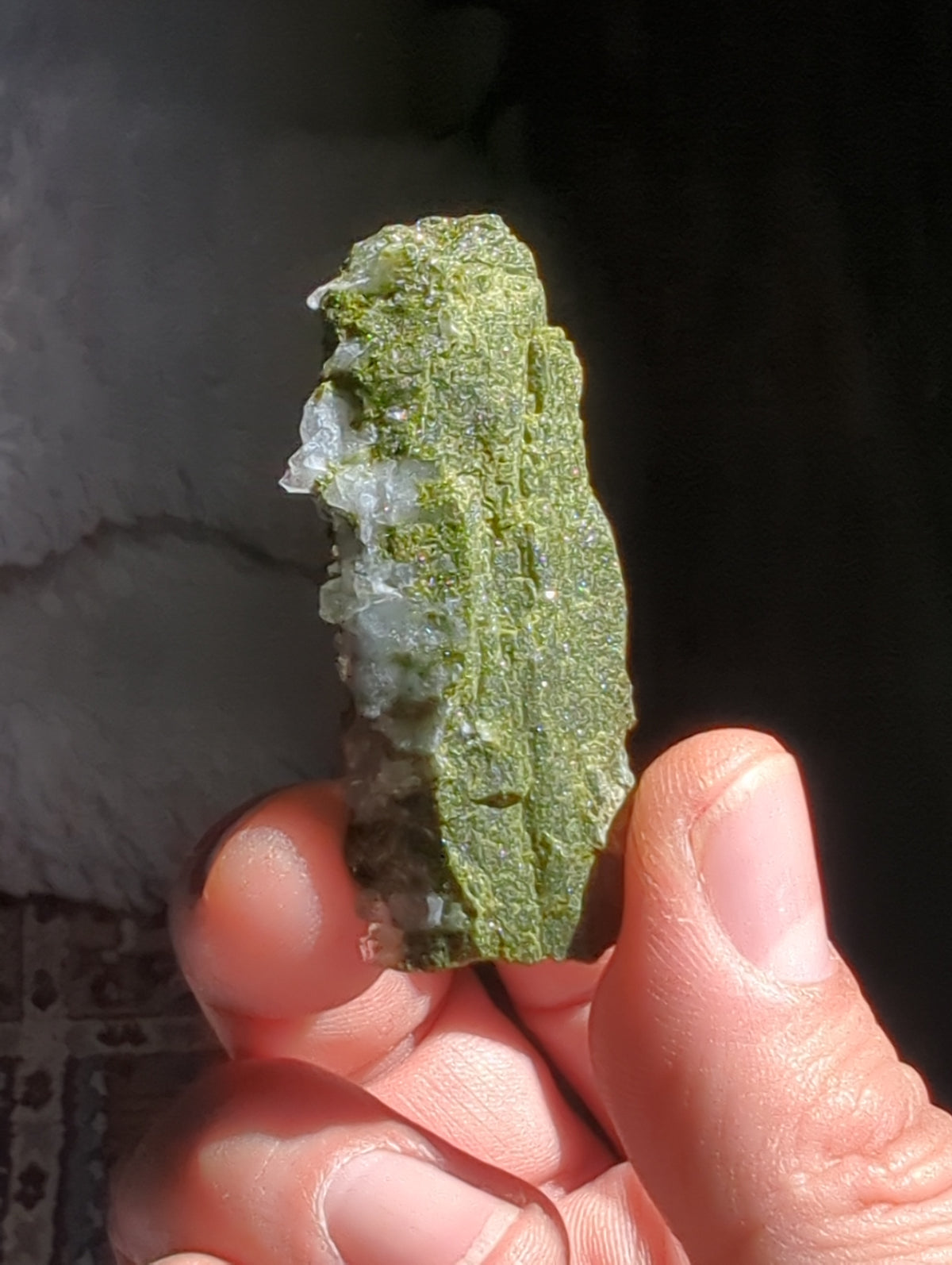 Epidote with Quartz Specimen