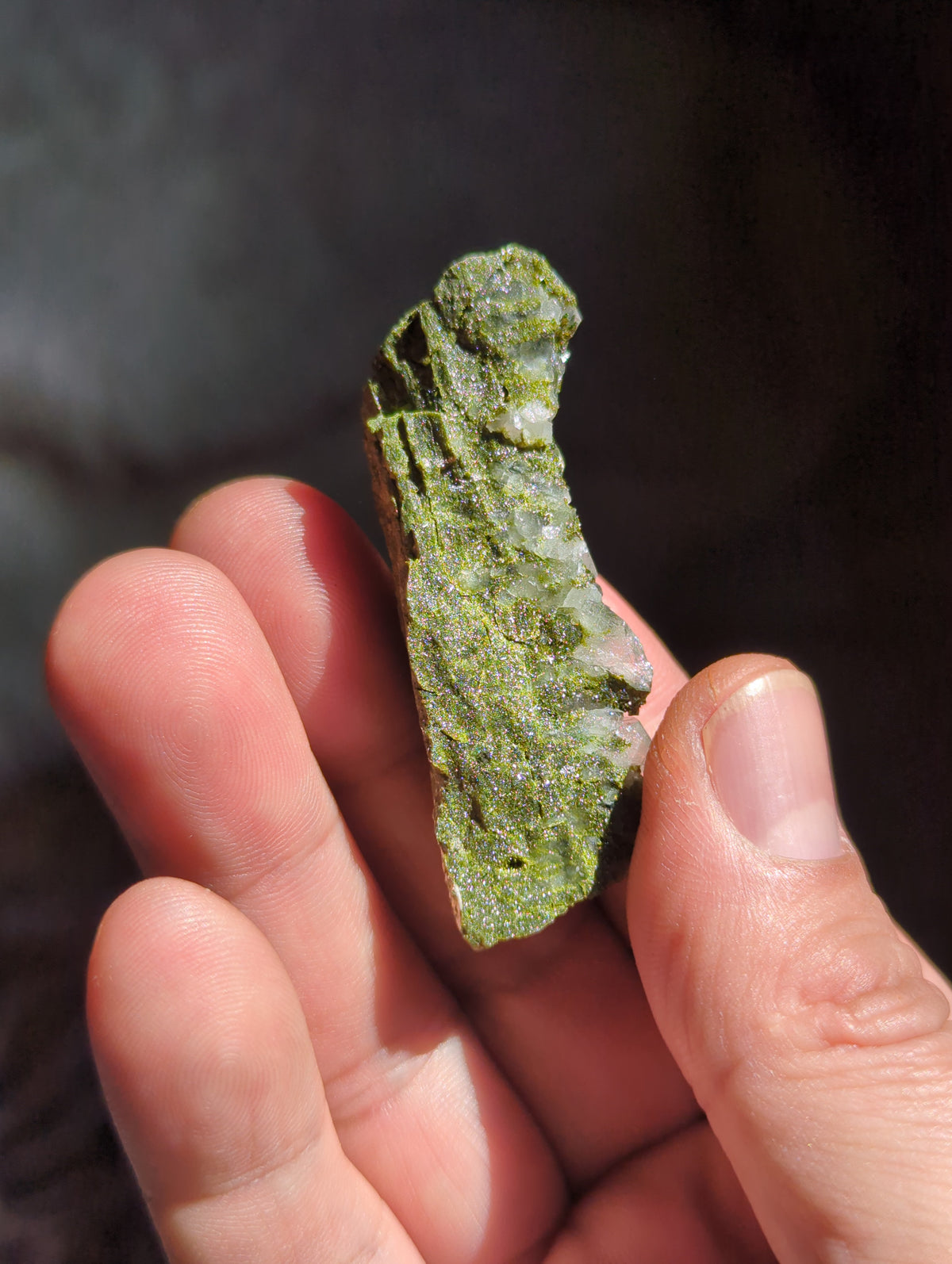 Epidote with Quartz Specimen